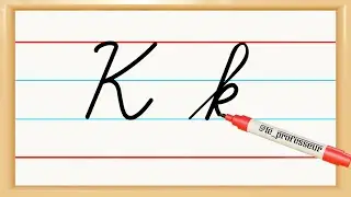 k in cursive writing | capital and small k in cursive writing