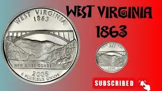 quarter dollar 1863 | West Virginia 1863 | American dollar 💵💰| 2005 E puribus unum