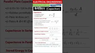 Capacitance का मूल सूत्र | Capacitor Formula Explained in Hindi