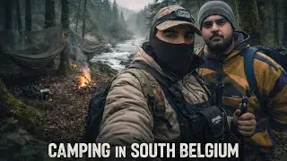 عراقيين يخيمون ويصيدون بغابات بلجيكا 🇧🇪 تجربة مو طبيعية 