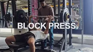 BLOCK PRESS | Strength training | DAY 3| Yatin Rawat | #workout #motivation #aestheic #gym #mindset 