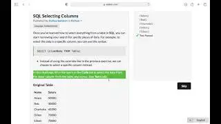 Python Function: SQL Selecting a Column from a Table