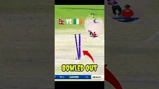 Bowled Out 😮 Abinas Bohara ❤️ #npl #cricket #nepalcricket #shorts