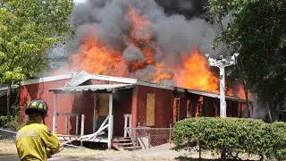 Burned to the Ground! - Structure Fire Training - Sacramento Metro Fire District