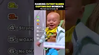 Ranking Cutest Babies Copying Dad Moments