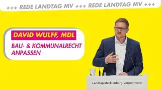 Änderung Baurecht und Landesbauordnung | David Wulff, MdL FDP-Gruppe | Drucksache 8/4263 Landtag MV
