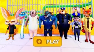 ZOOTOPIA POLICE FAMILY PRISON RUN ESCAPE! Obby roblox! Gameplay Walkthrough No Death 4K 