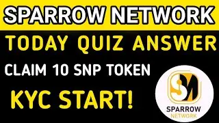 Sparrow Network Today Quiz|sparrow Network New Update|sparrow real or fake 