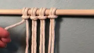 Double Half Hitch Macrame Knot Tutorial