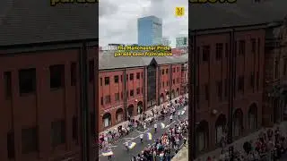 A brilliant aerial view of Manchester Pride 2025