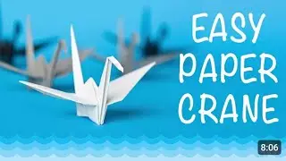 Easy and simple tutorial on how to make a crane (even for kids)