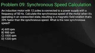 Synchronous Speed Calculation in Induction Motors: Pole and Frequency Relationship
