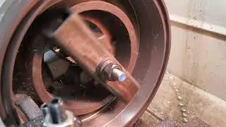 Turning a brake drum on conventional metal lathe