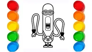 How to Draw Mega Minion from Despicable Me | Mega Minion Drawing | Despicable Me 4