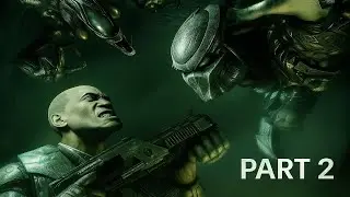 Alien Vs Predator Walkthrough Marine Part 2 - TAKING OUT EVERYONE!!!(No Commentary)