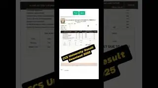 How To Check CCS University Result 2025 #ccs #ccsu #results #ccsuniversity