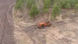 6K VIDEO!!! Destroyed Russian command post from the Buk-M1-2 air defense system 9S470M1-2