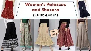 Best women's bottoms on Myntra |Palazzos & Sharara | Part-I with price |2019 E-shopping India