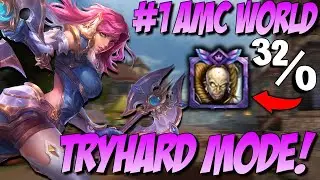GOING FULL TRYHARD MODE VS UNDEFEATED #1 AMC WORLDWIDE - Masters Ranked Duel - SMITE