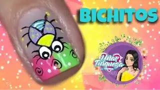 Uñas Turqueza/Figuras en Uñas/Animalitos en uñas/MANICURE