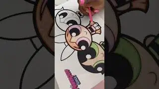 COLOR WITH ME! POWER PUFF GIRLS coloringsheets #coloring  #coloringpages #powerpuffgirls