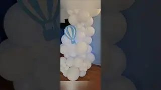 Hot Air Balloon Cutout using Cricut #balloongarland #balloon #hotairballoon #babyshower