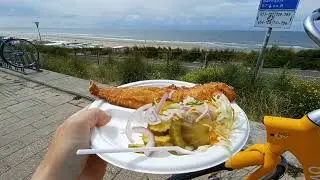 ZANDVOORT. Dunes and beach bike ride and fish dinner.