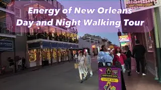 New Orleans Day and Night Walking Tour [4K] 