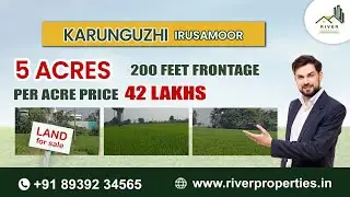 Rare River-Side Farm Land in Madhuranthagam in Just 5 km from GST Road at 42 Lakhs