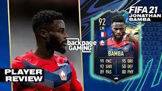 THE BEST ST ON FIFA 21?! | 92 TOTS BAMBA PLAYER REVIEW! | FIFA 21 Ultimate Team