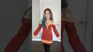 💥Explosion💥 Making Megumin's Dress from the anime KonoSuba! #cosplay #anime #sewing