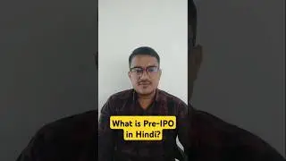 What is Pre-IPO in Hindi? #finance