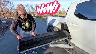 😍Установка и обзор выдвижной полки для туннеля Rivian R1T Gear