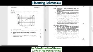 Grade 10 Physical Sciences Chemistry Term 4 | Final Exam Paper 2 of 2025