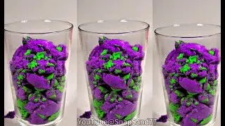 Watch the Magic of Kinetic Sand: Creating Gorgeous Hills and Ending with a  Smashed Drink! #relaxing