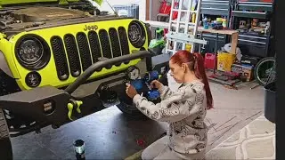 SUPAREE 5 Inch LED Off Road Lights 6500K White LED Work Lights install and review.