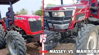 Mahindra Novo 655DI vs Massey Ferguson 9500 Smatr 4will drive high 65 HP Big Tractors comparison