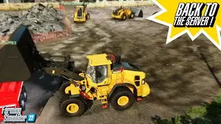 LIVE Multiplayer - BACK to the server!! FS22 Frontier