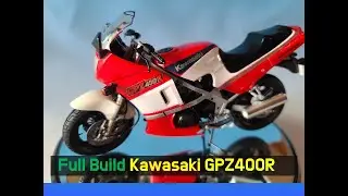 Full Building Kawasaki GPZ400R - Tamiya 1/12 - Motorcycle Model