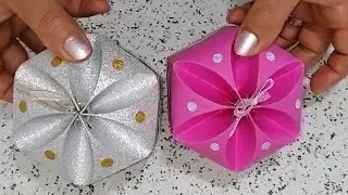 Paper gift box/ scatoline regalo fai da te/ lavoretti con la carta/paper crafs /اعمال يدوية بالورق
