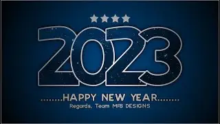 Beautiful Elegant Text Effect Of Happy New Year 2023 - Coreldraw 2020 Tutorial with MFB DESIGNS