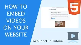 How to embed videos on your website: HTML e-learning tutorial