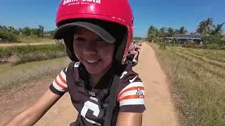 Riding Around Cambodian Local Town