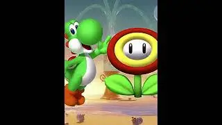 Mario, Luigi, Peach, Daisy, Rosalina, Yoshi in FIRE FLOWER 🔥 (Remake) #mario #nintendo #edit