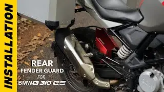 Rear tire fender guard for BMW G310GS | Installation video | Bandidos PITSTOP