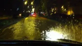 Gran riada en las calles de Alcalá de Guadaira.