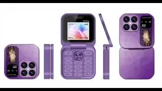 2024 New Mini Flip Mobile Phone 2 SIM Card Small Display Foldable Cell Phone, Unlocked Flip Phone
