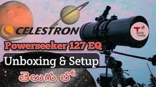 Celestron Powerseeker 127EQ Telescope In Telugu|Unboxing and Setup|Best Telescope Telugu #techtreats