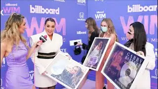 Gabby Barrett Gets Surprised With Platinum Albums on Red Carpet | 2022 Women In Music