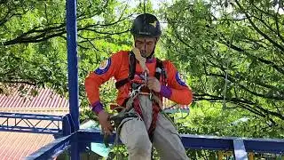 Single rope technique : Ascending & Descending Passing Knot